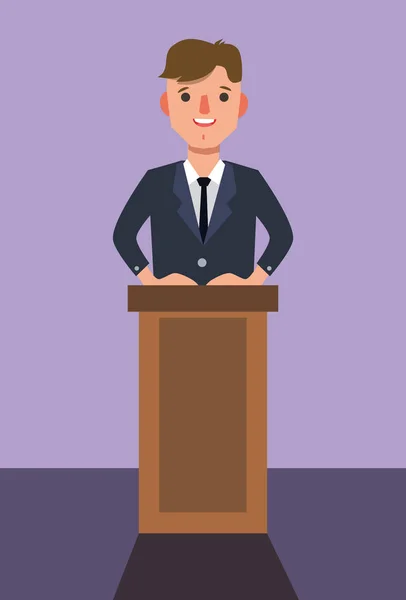 Adam bir konuşma yapmak