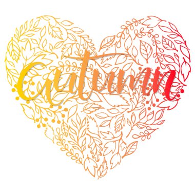 El yazı yaprakları bir arka plan üzerinde boyalı