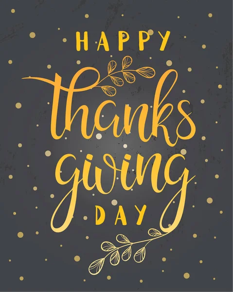 Thanksgiving typografie design — Stockvector