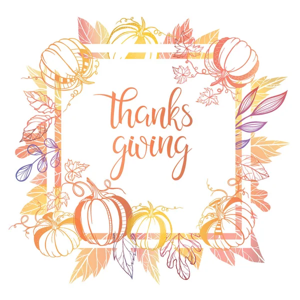 Collection de lettrage Thanksgiving — Image vectorielle