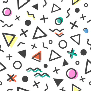 Desen geometrik öğelerle