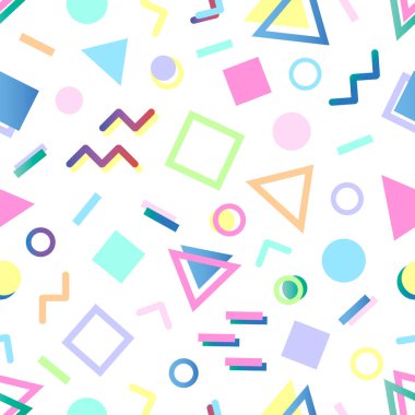 Desen geometrik öğelerle