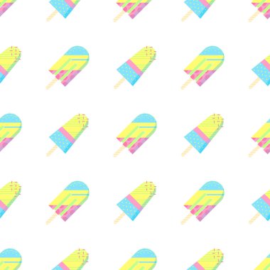 Renkli dondurma deseni