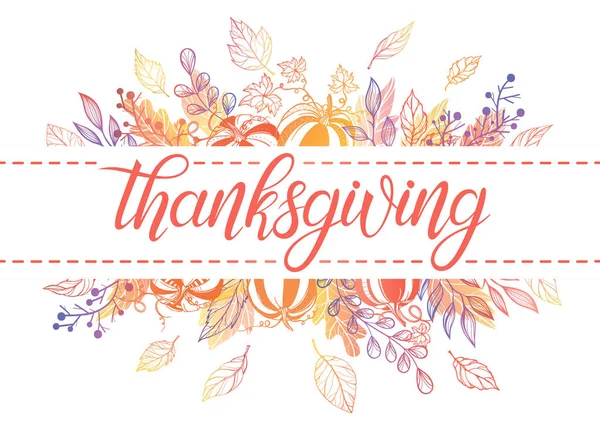 Happy thanksgiving day — Stockvector