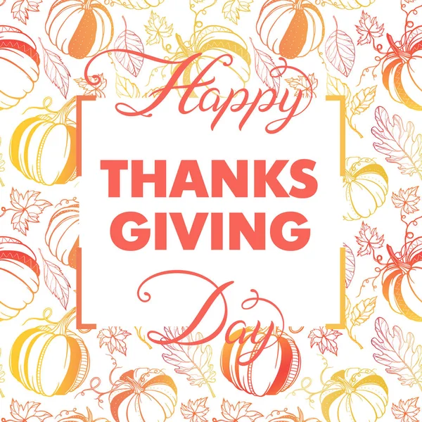 Happy thanksgiving day — Stockvector