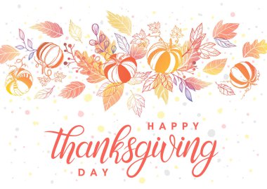 Şükran günü tipografi