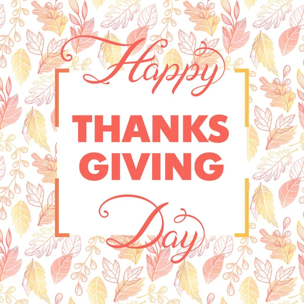 Thanksgiving Day typografi — Stock vektor