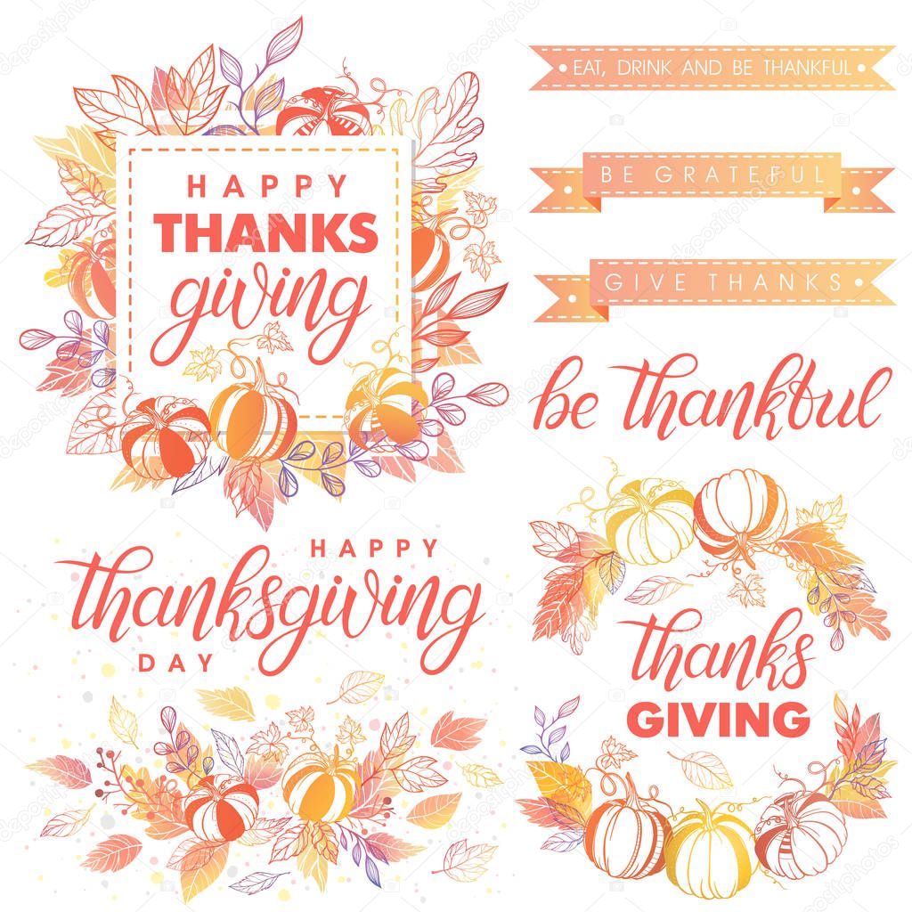 Thanksgiving Day typography