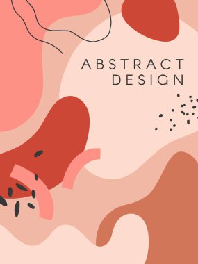 Elle çizilmiş organik şekiller ve pastel renklerde dokularla modern vektör çizimi. Baskı, el ilanları, afişler, davetiyeler, marka tasarımı, kapaklar ve daha fazlası için mükemmel çağdaş tasarım..