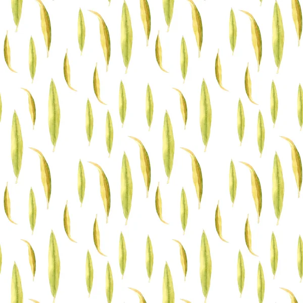 Oleander auf weißem Hintergrund. nahtloses Aquarellmuster — Stockfoto