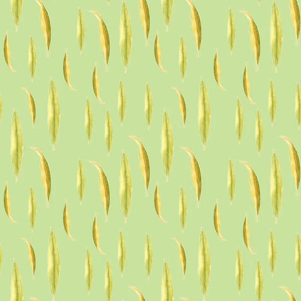 Oleander auf grünem Hintergrund. nahtloses Aquarellmuster — Stockfoto