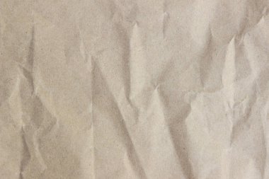 Doğal geri dönüştürülmüş kağıt kırışıklık doku parlak iş yaprak kadar yakın ve hafif tonda kahverengi ve beyaz ışık papernew arka plan sanat süslüyor.