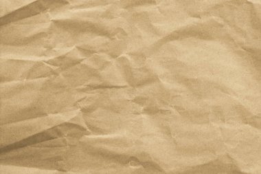 Doğal geri dönüştürülmüş kağıt kırışıklık doku parlak iş yaprak kadar yakın ve hafif tonda kahverengi ve beyaz ışık papernew arka plan sanat süslüyor.