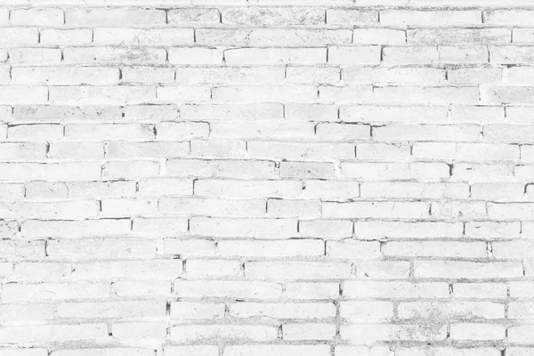 Witte bakstenen muur kunst beton of stenen textuur achtergrond in de wal — Stockfoto