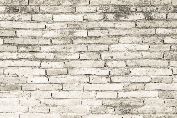 Cream colors and white brick wall art concrete or stone texture 