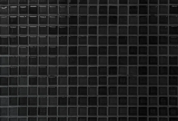 Черная плитка стены высокого разрешения реальная фотография или брик беззапечатанный узор и текстура интерьера комнаты фон. Текстура стен темной сетки для украшения спальни, дома или офиса. — стоковое фото