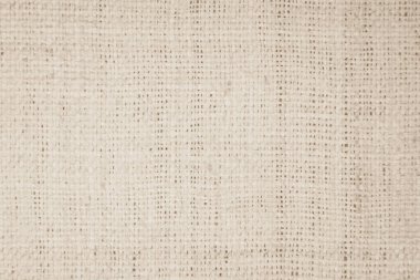 Soyut krem pamuk havlu arka plandaki şablon kumaşı taklit eder. Sanatsal Wale keten tuval duvar kâğıdı. Metin dekorasyonu için desen ve alan örtüsü veya perdesi. Bej doku, beyaz kumaşın veya soyut maskenin arka planını kapat.