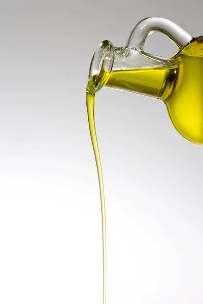Butelka z gwintem oliwy z oliwek — Zdjęcie stockowe