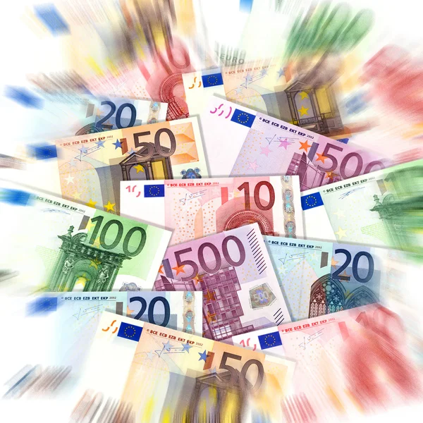 euro banknotes, background with zoom effect