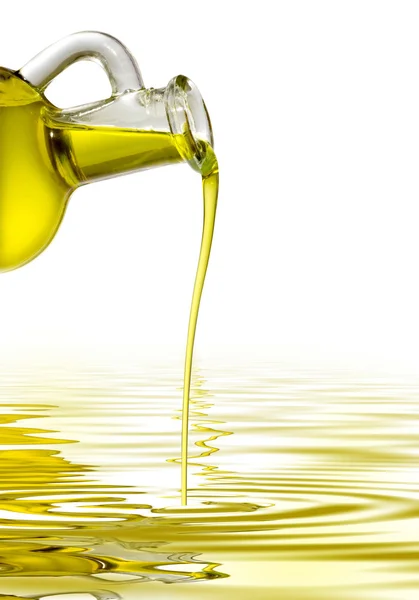 Bir iş parçacığı ile şişe zeytinyağı