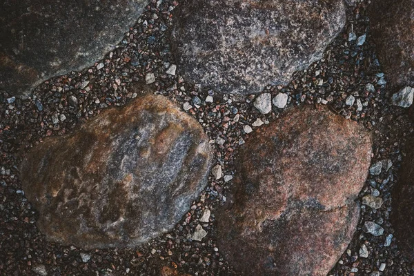 Natural stone and pebble background — Stock Photo, Image