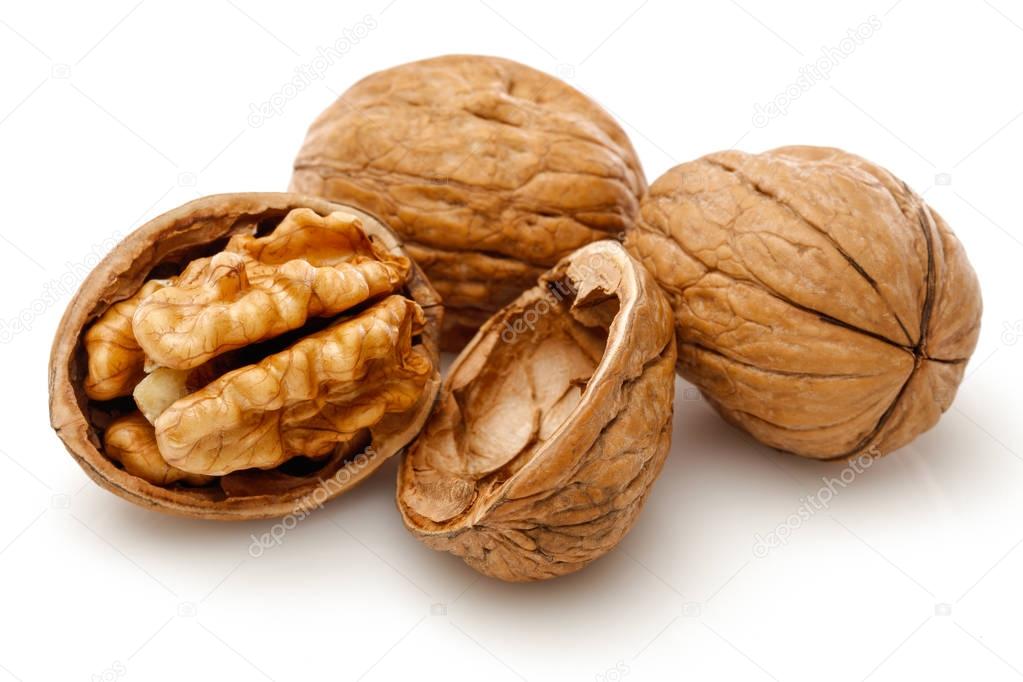 Half walnut kernel and whole walnut