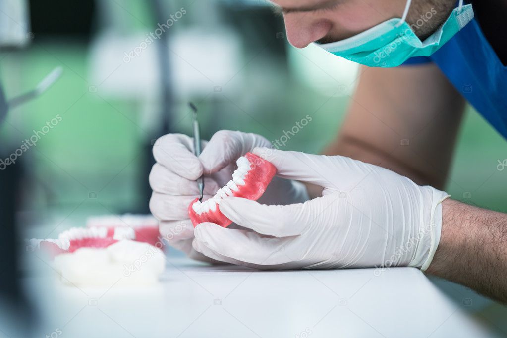 Dental prosthesis working on the denture