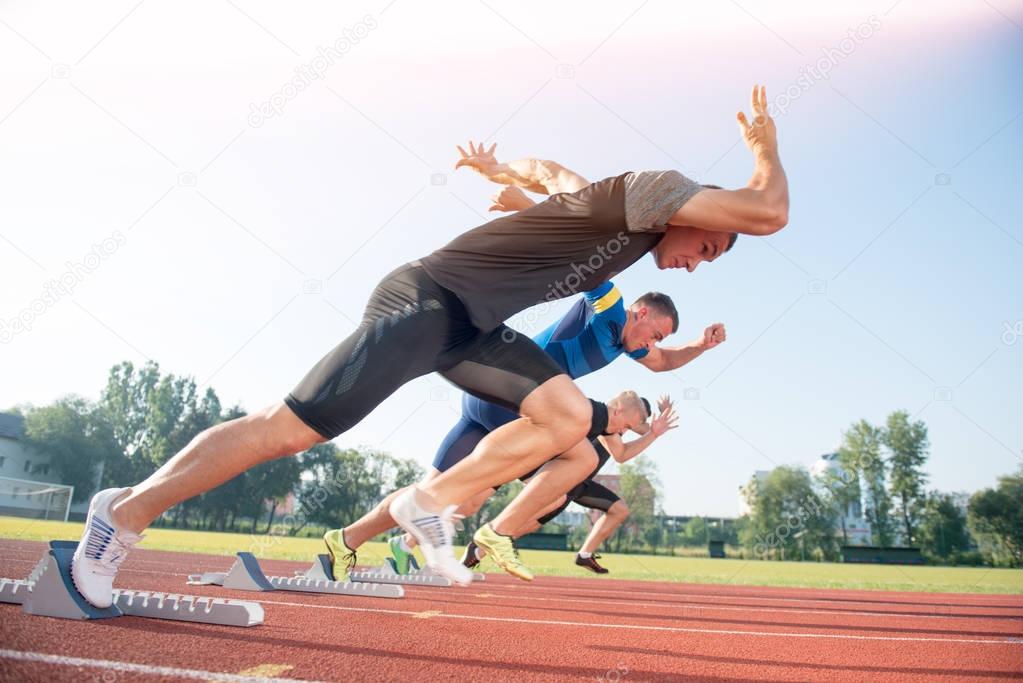 Runners start the race