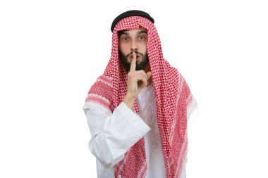 Sessizlik içinde Arap iş adamı 