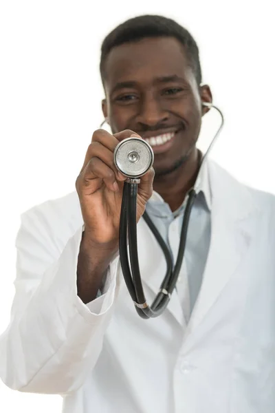 Afro-Américain noir médecin homme — Photo