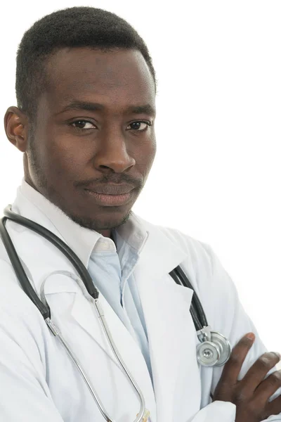 Afro-lekarz mężczyzna — Zdjęcie stockowe