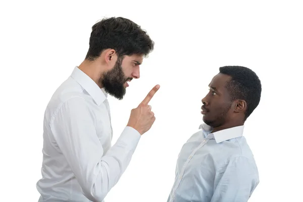 Two mad men arguing — Stock Photo, Image