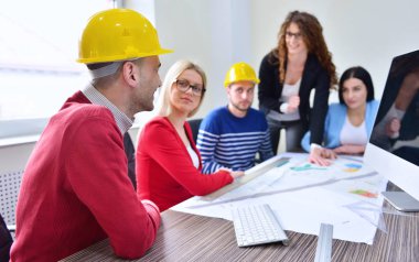 Toplantı Mimarlar ofis takımı