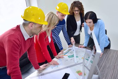 Toplantı Mimarlar ofis takımı