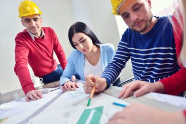 Toplantı Mimarlar ofis takımı