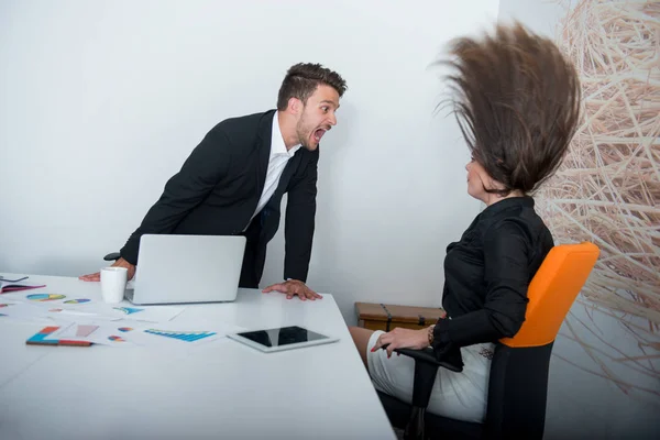 Dois empresários furiosos — Fotografia de Stock