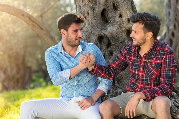 Feliz pareja gay — Foto de Stock