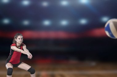 Kadın profesyonel voleybolcu Voleybol sahası