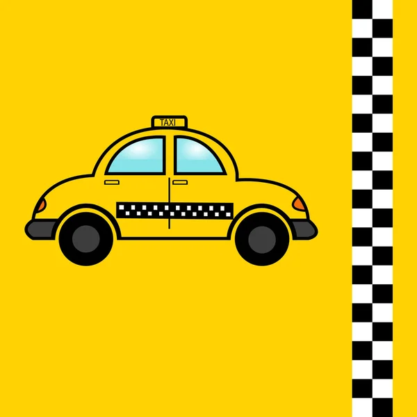 Taxi płaskie ikona, wektory, samochód, symbol. — Wektor stockowy