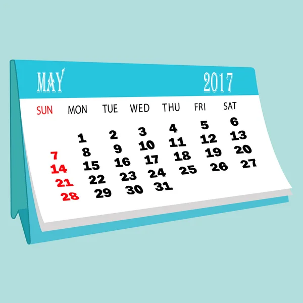 Masaüstü calendar.3d takvim 2017 Mayıs sayfası oluşturma.