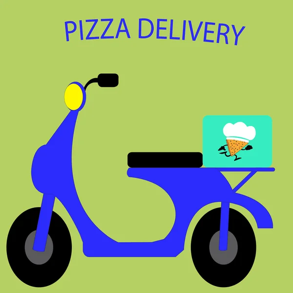 Pizzacı, scooter vektörel çizimler 