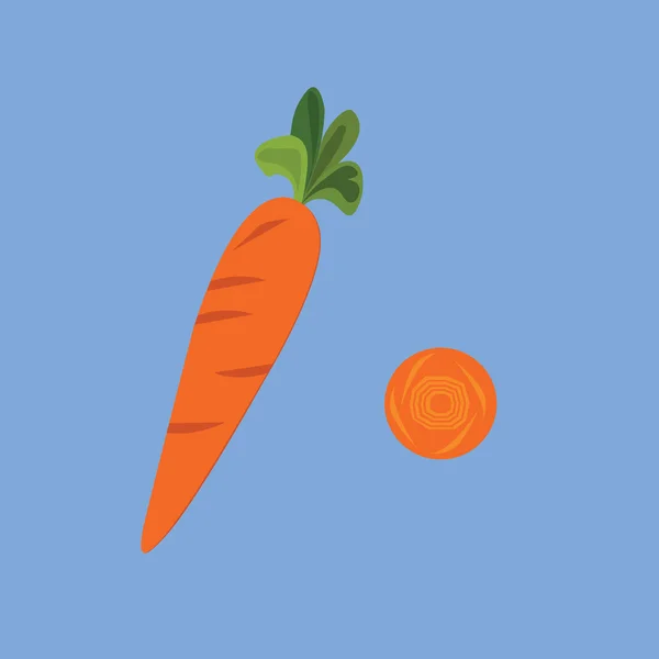 Havuç vektör, illüstrasyonlar, mavi arka plan