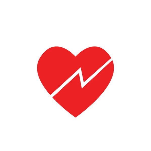 Vettore dell'icona del cuore rotto — Vettoriale Stock
