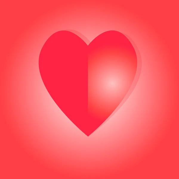 Kağıt kalp. Tasarımınız için tebrik kartları, davetiyeler için aşk sembolü