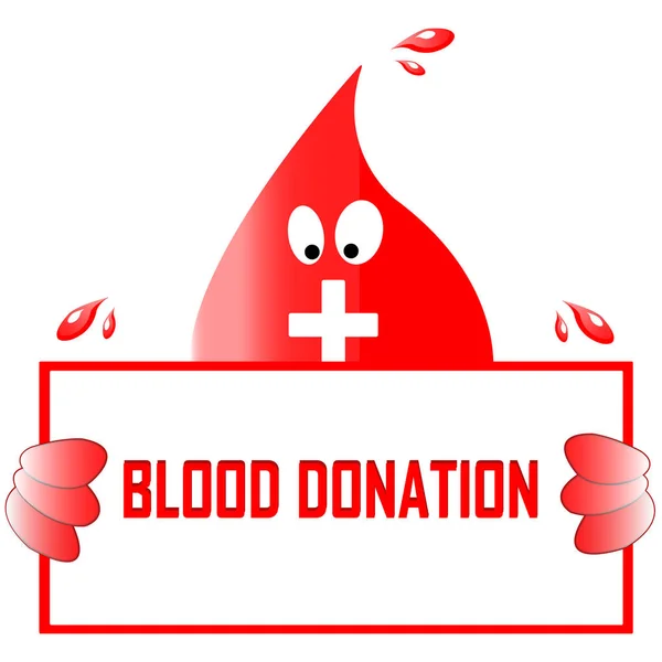 Koncepcja krew darowizny wektor - szpital, aby ponownie rozpocząć nowe życie — Wektor stockowy
