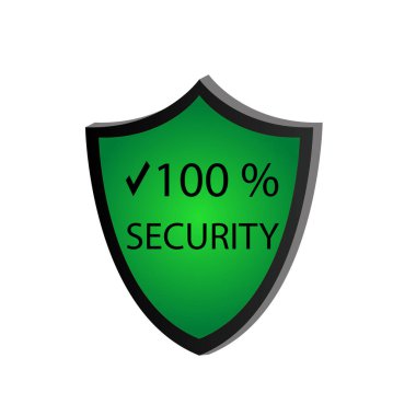 Güvenlik simge vektör Illustration.100 güvenlik gren