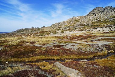 Avustralya 'daki Kosciuszko Dağı yolunda.