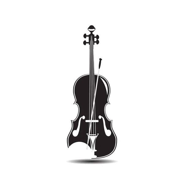 Ilustracja wektorowa skrzypce w płaski — Wektor stockowy