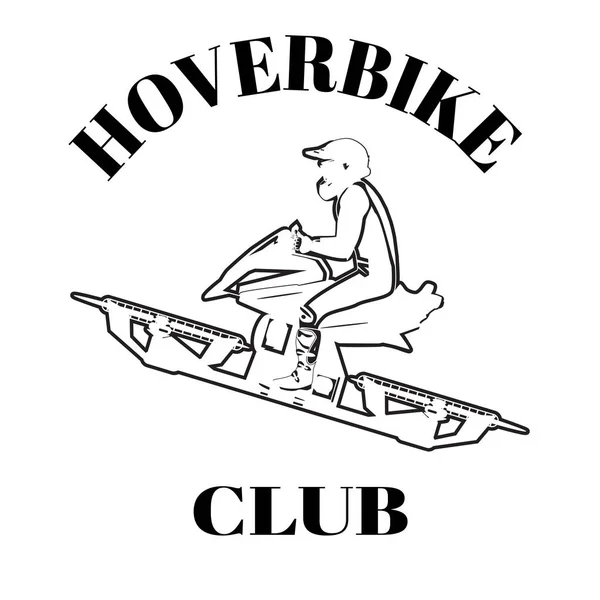 Modello di progettazione vettoriale del club Hoverbike — Vettoriale Stock