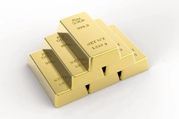 Arany tégla, arany rúd — Stock Fotó